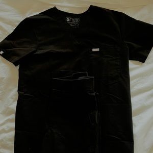1 set XS FIGS Leon 2-pocket scrub w/ matching Axiom cargo scrub pants (XS/S)